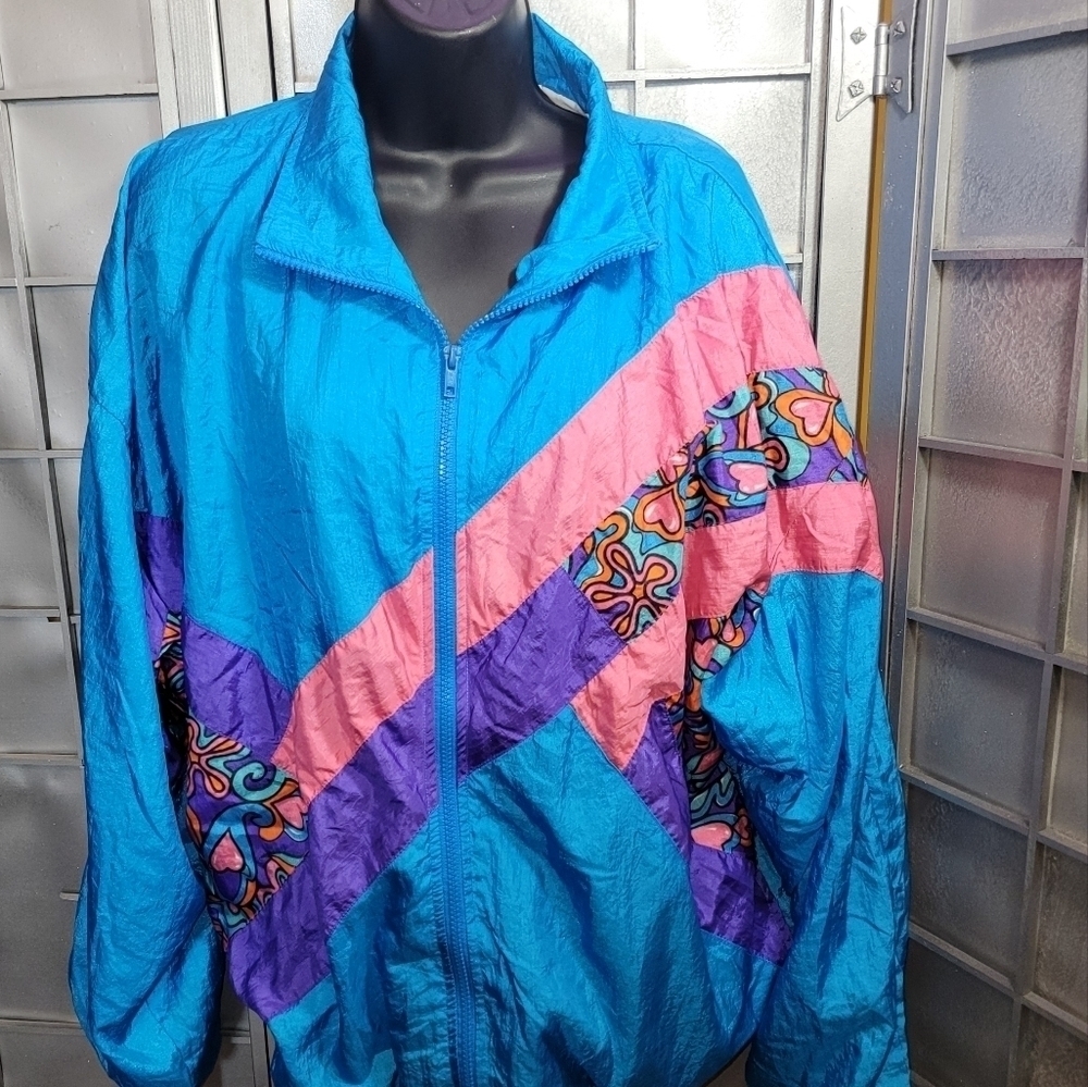 Longstreet Missy XL vintage lined wind jacket